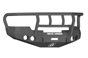 GMC 1500 Front Bumper - Road Armor - Stealth Winch Bumper w/Titan II Guard - Tex Blk - `08-`13